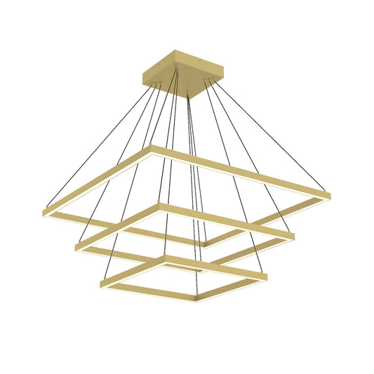 Piazza LED Chandelier in Brushed Gold Finish | Kuzco Lighting
