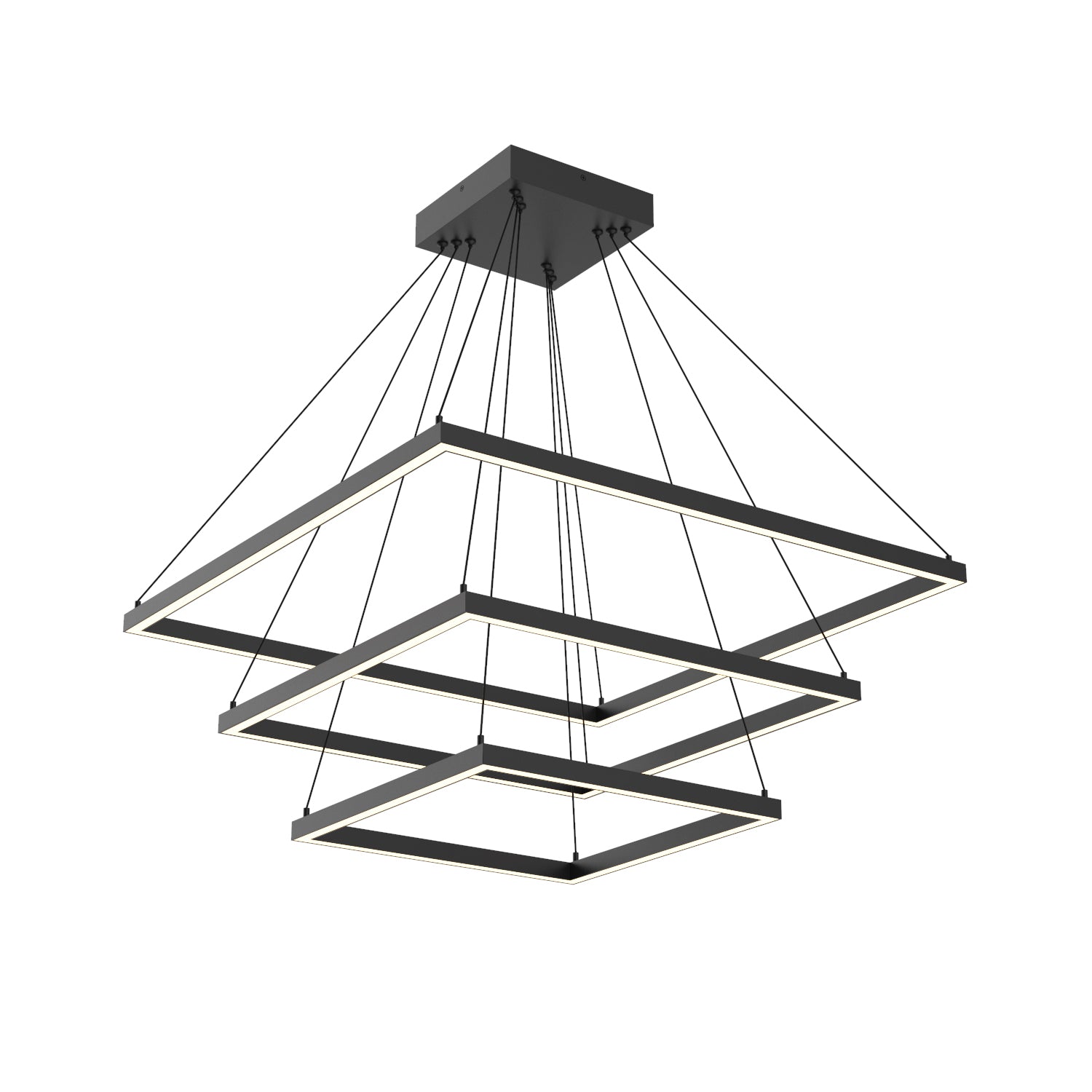 Piazza LED Chandelier in Black Finish | Kuzco Lighting