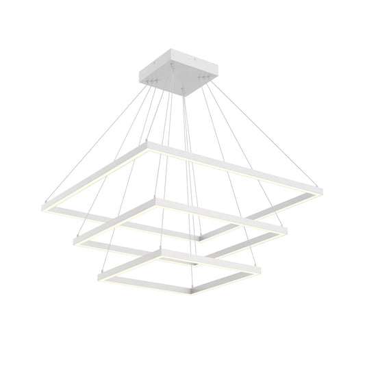 Piazza LED Chandelier in White Finish | Kuzco Lighting