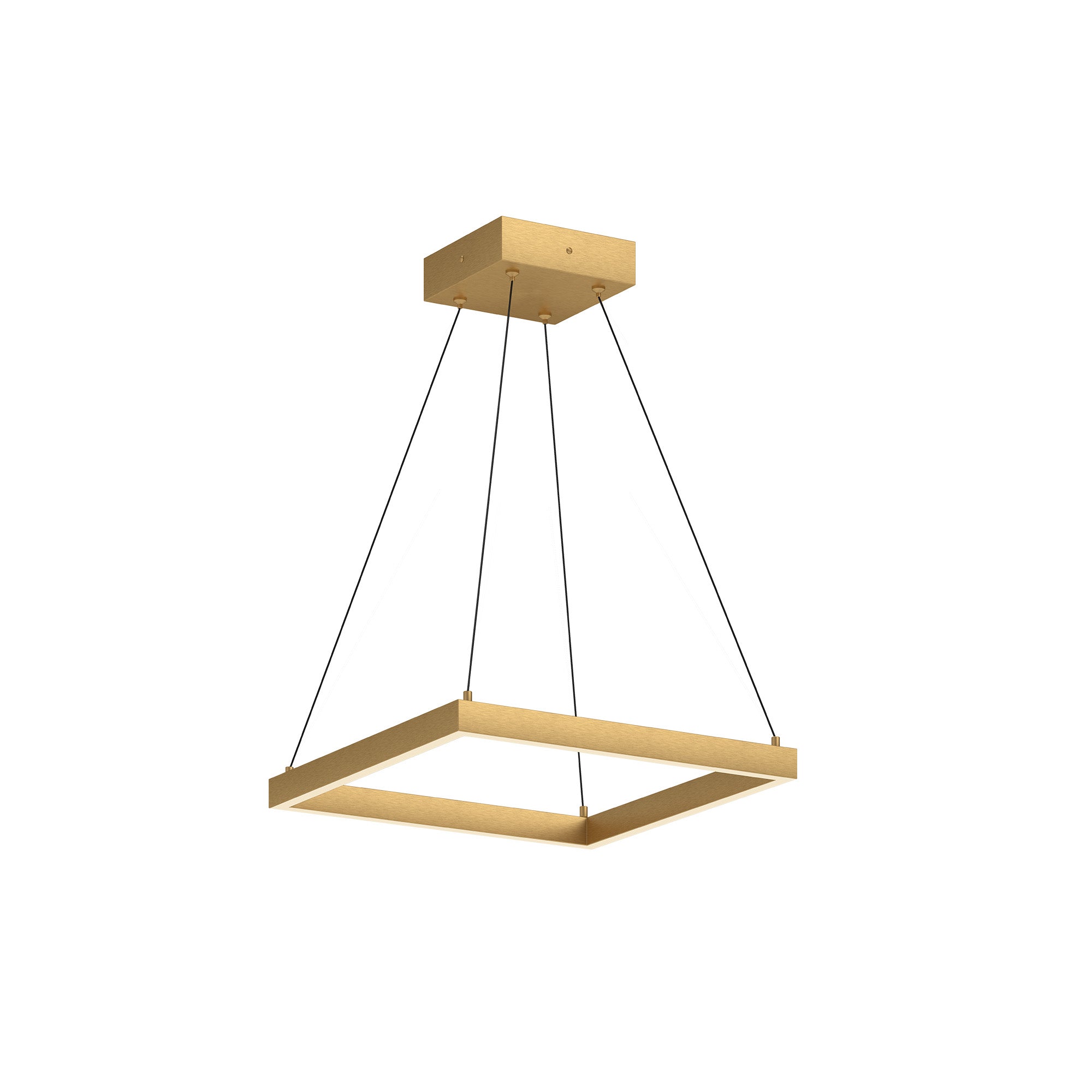 Piazza LED Pendant in Brushed Gold Finish | Kuzco Lighting