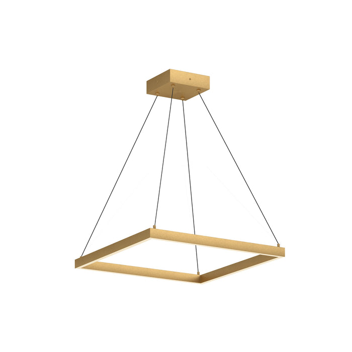 Piazza LED Pendant in Brushed Gold Finish | Kuzco Lighting