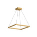 Piazza LED Pendant in Brushed Gold Finish | Kuzco Lighting