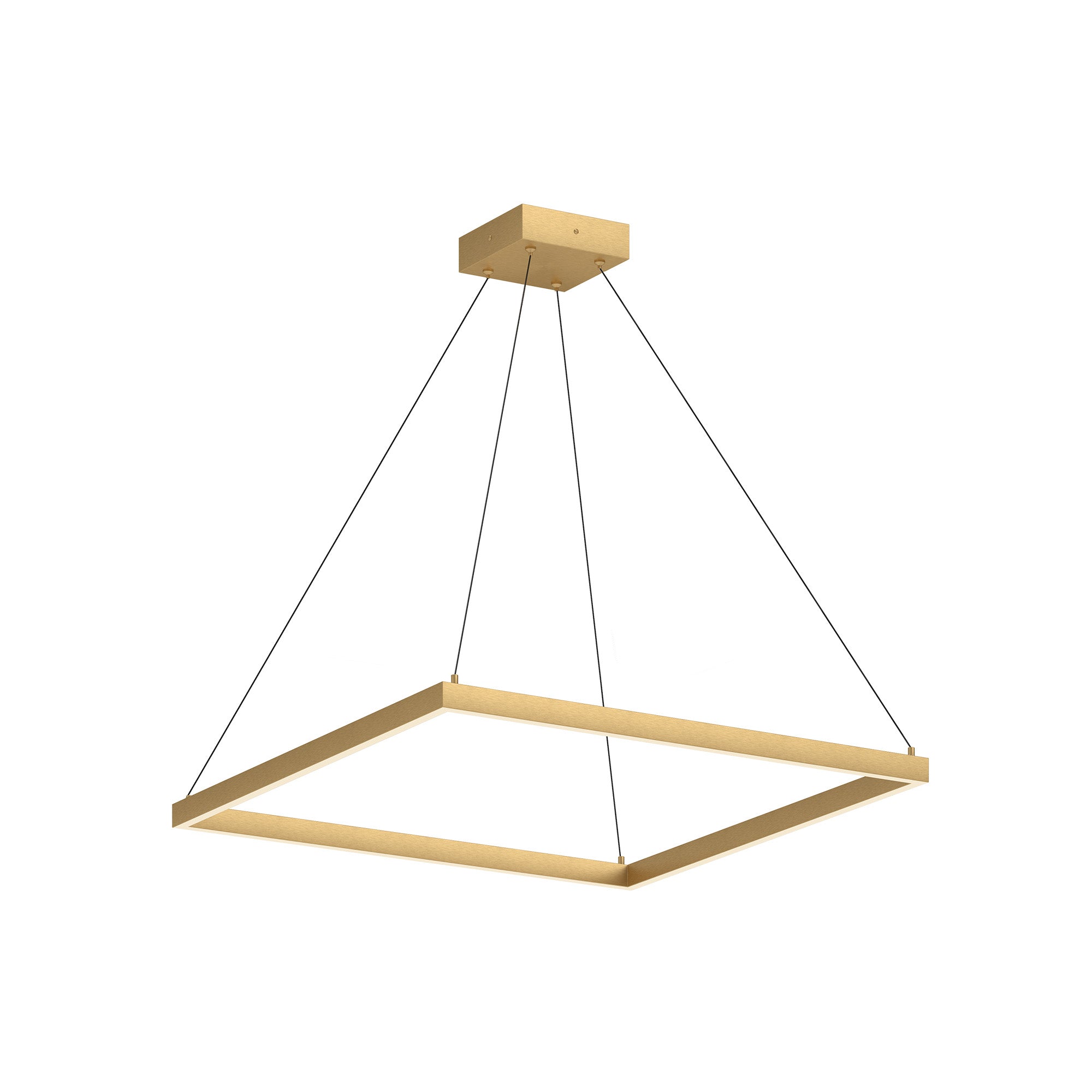 Piazza LED Pendant in Brushed Gold Finish | Kuzco Lighting