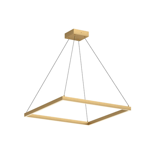 Piazza LED Pendant in Brushed Gold Finish | Kuzco Lighting