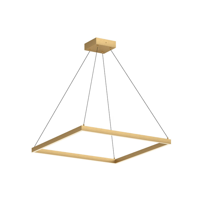 Piazza LED Pendant in Brushed Gold Finish | Kuzco Lighting