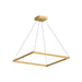 Piazza LED Pendant in Brushed Gold Finish | Kuzco Lighting