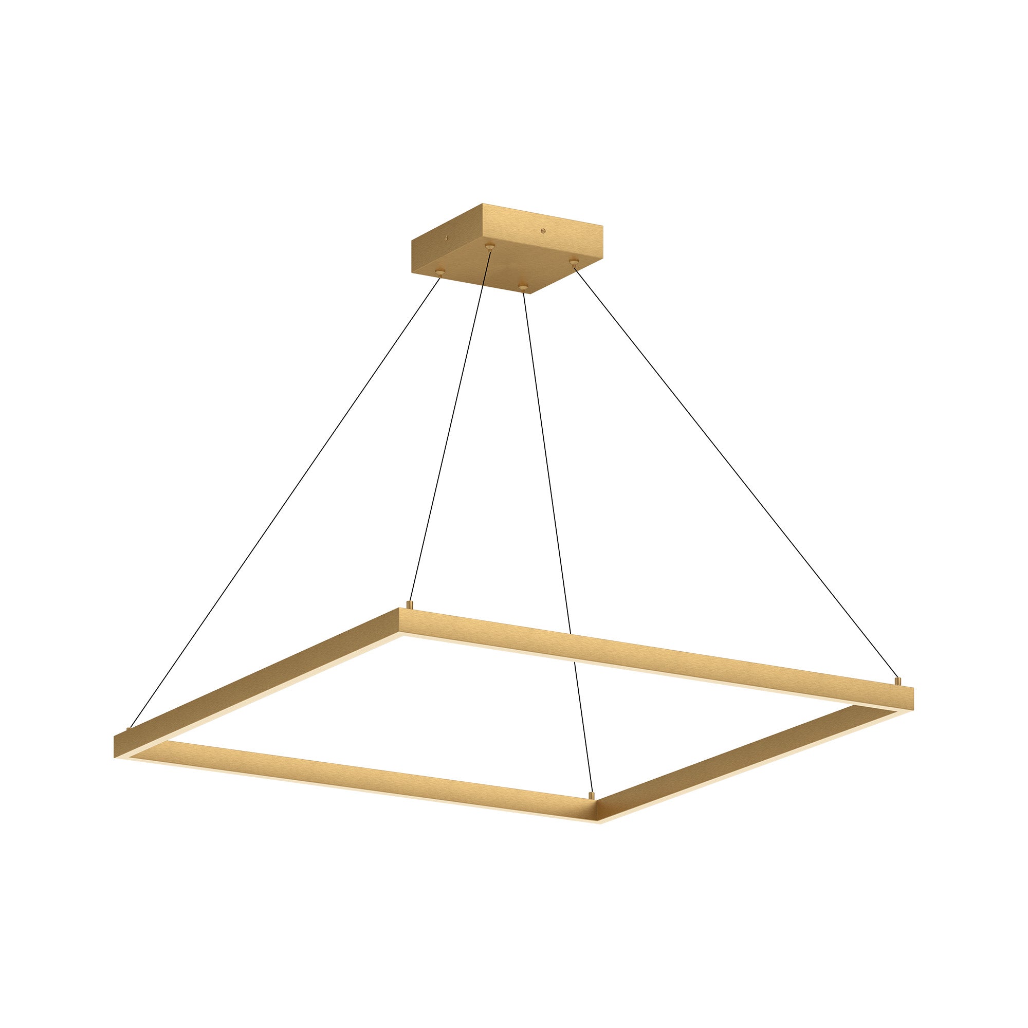 Piazza LED Pendant in Brushed Gold Finish | Kuzco Lighting
