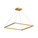 Piazza LED Pendant in Brushed Gold Finish | Kuzco Lighting