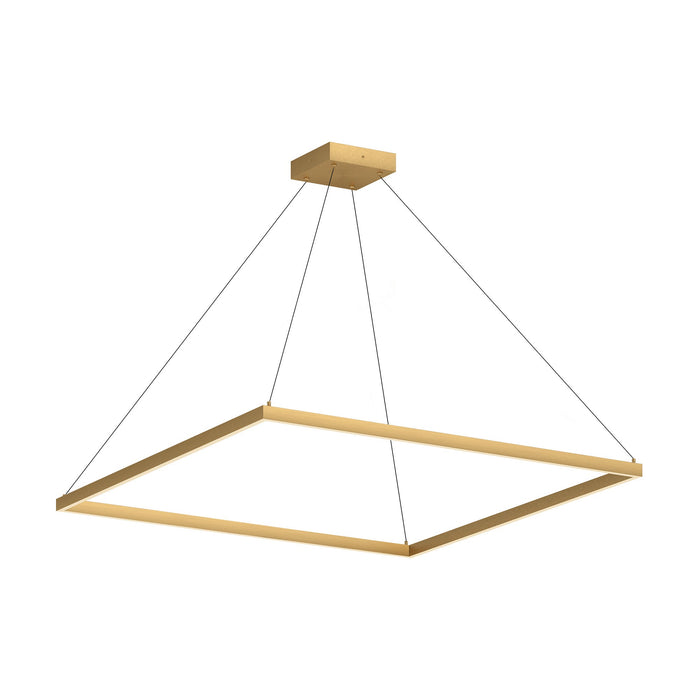 Piazza LED Pendant in Brushed Gold Finish | Kuzco Lighting