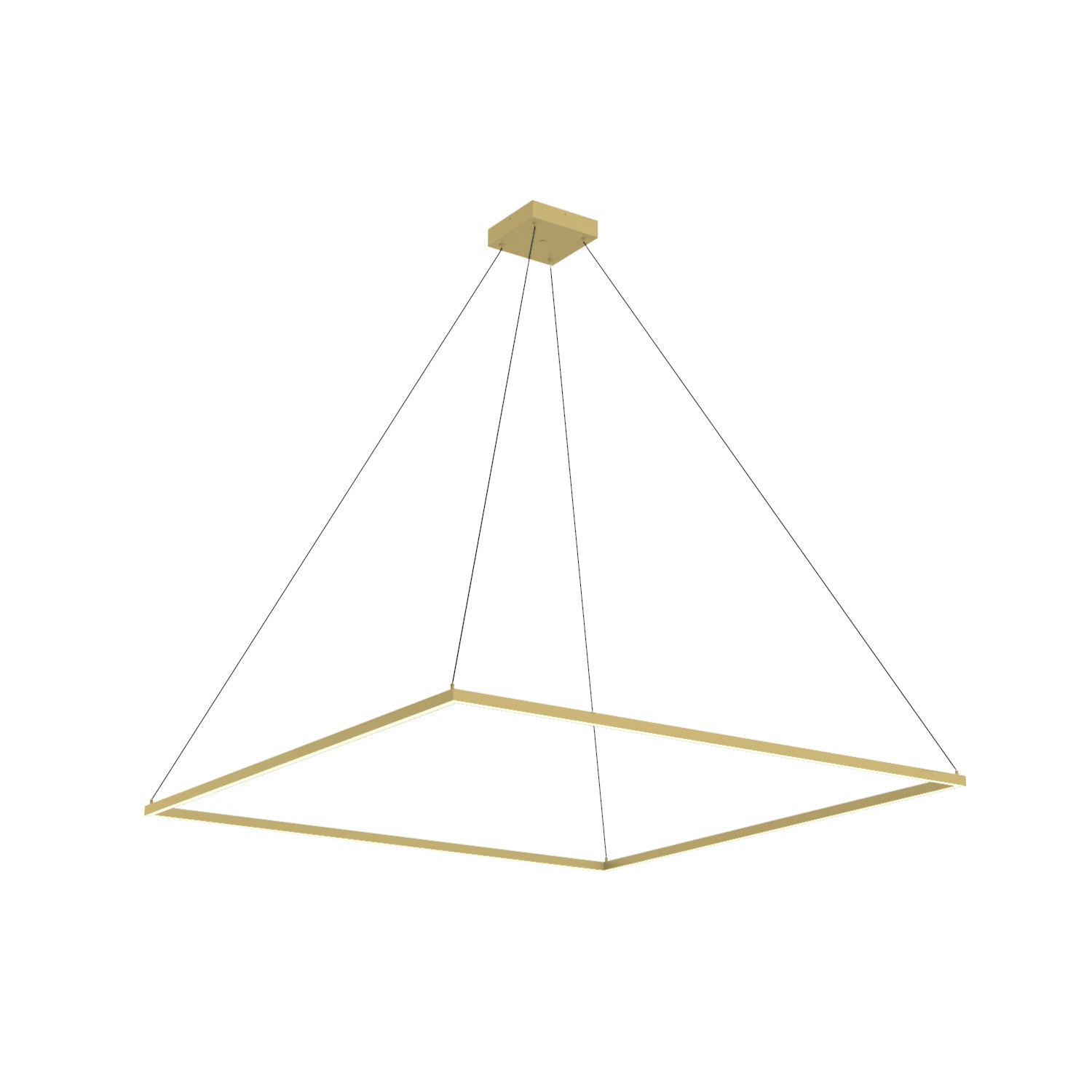 Piazza LED Pendant in Brushed Gold Finish | Kuzco Lighting