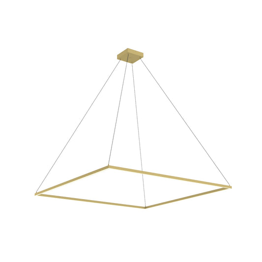 Piazza LED Pendant in Brushed Gold Finish | Kuzco Lighting