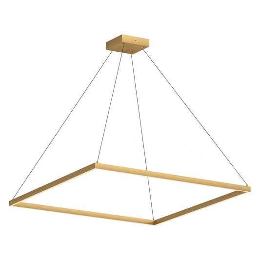 Piazza LED Pendant in Brushed Gold Finish | Kuzco Lighting