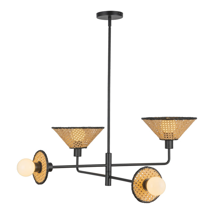 Piper 38-in Matte Black Socket Chandelier by Alora Lighting | CH432438MB | Alora Lighting