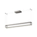 Plaza LED Linear Pendant in Brushed Nickel Finish | Kuzco Lighting