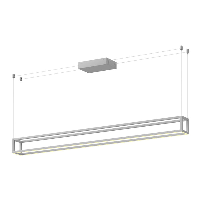 Plaza LED Linear Pendant in White Finish | Kuzco Lighting