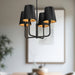Plisse Chandelier by Alora Lighting