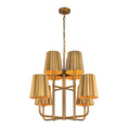 Load image into Gallery viewer, Plisse 30-in Aged Gold 8 Lights Chandelier by Alora Lighting | CH528830AG | Alora Lighting
