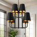 Plisse Chandelier by Alora Lighting