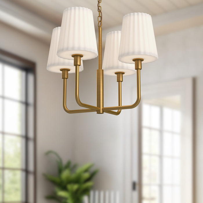 Plisse Chandelier by Alora Lighting