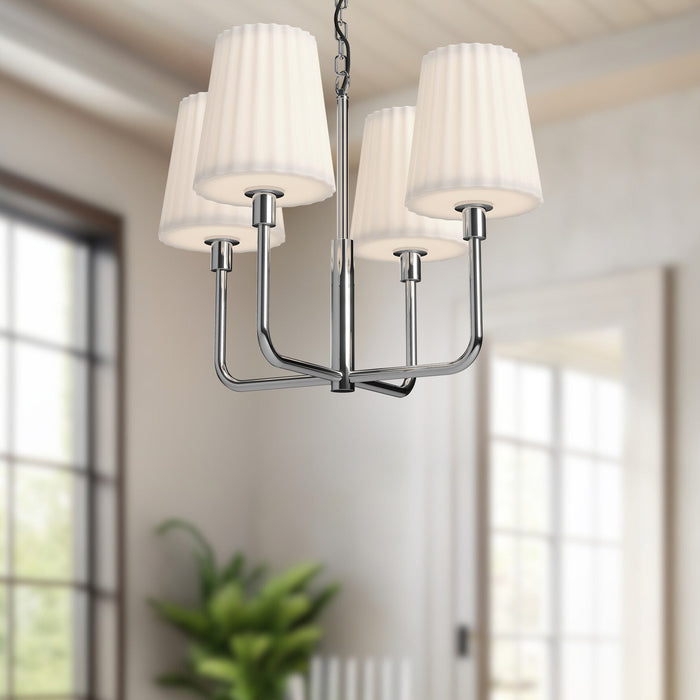 Plisse Chandelier by Alora Lighting