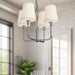 Plisse Chandelier by Alora Lighting