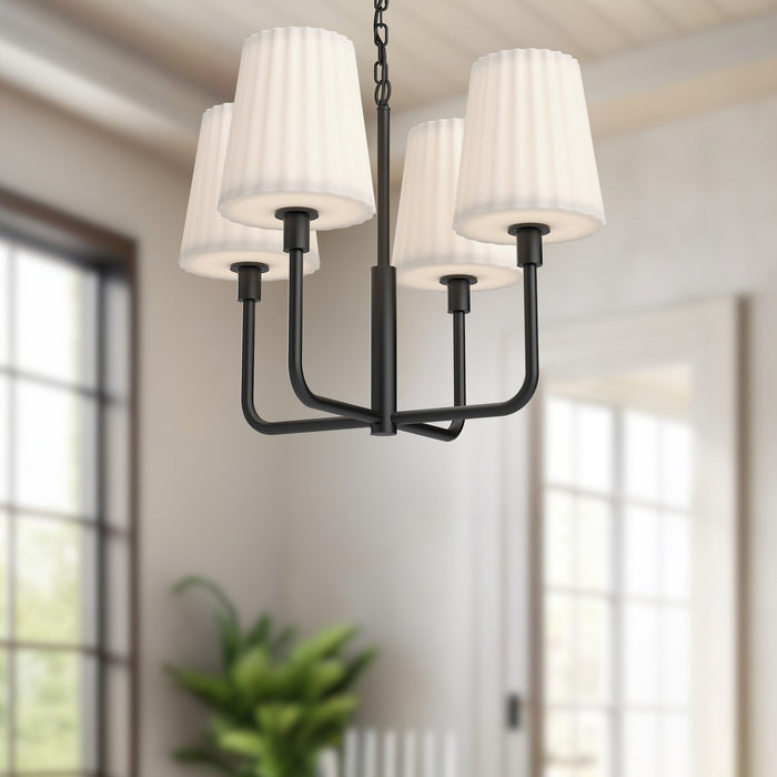 Plisse Chandelier by Alora Lighting