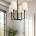Plisse Chandelier by Alora Lighting