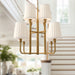 Plisse Chandelier by Alora Lighting