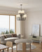 Plisse Chandelier by Alora Lighting