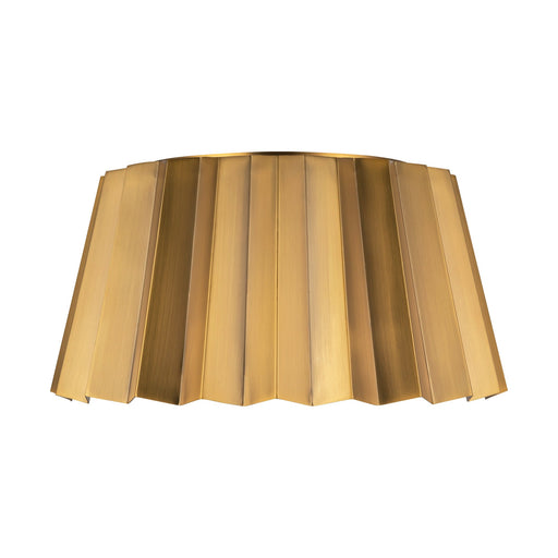 Plisse 14-in Aged Gold 2 Lights Flush Mount by Alora Lighting | FM528514AG | Alora Lighting