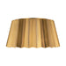 Plisse 14-in Aged Gold 2 Lights Flush Mount by Alora Lighting | FM528514AG | Alora Lighting