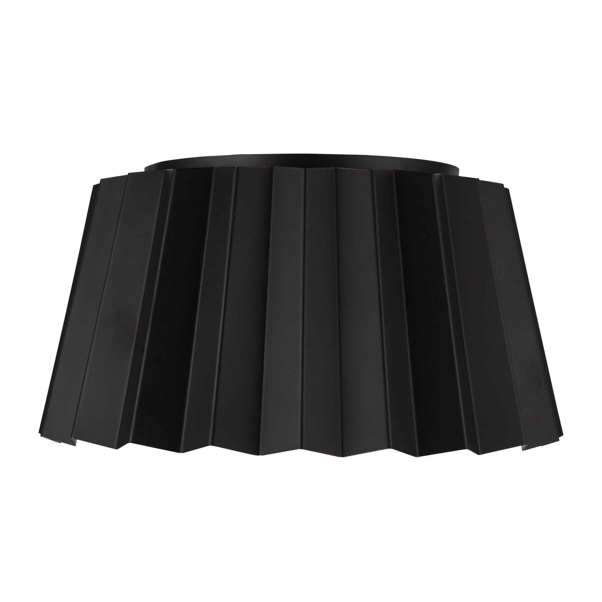 Plisse 14-in Matte Black 2 Lights Flush Mount by Alora Lighting | FM528514MB | Alora Lighting