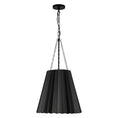 Load image into Gallery viewer, Plisse 16-in Matte Black 1 Light Pendant by Alora Lighting | PD528116MB | Alora Lighting
