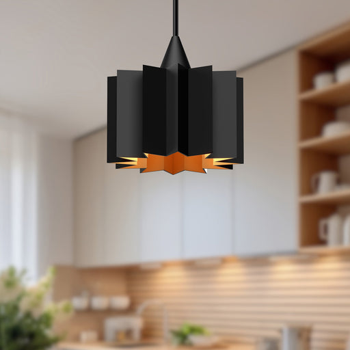 Plisse Pendant by Alora Lighting