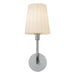 Plisse 7-in Chrome/Opal Matte Glass 1 Light Wall/Vanity by Alora Lighting | WV628107CHOP | Alora Lighting