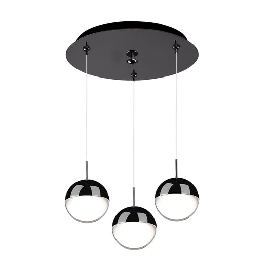 Pluto Multi-Light Pendant in Black Chrome Finish | Kuzco Lighting