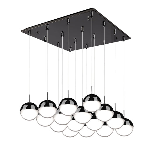 Pluto Multi-Light Pendant in Black Chrome Finish | Kuzco Lighting