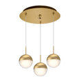 Load image into Gallery viewer, Pluto Multi-Light Pendant in Brushed Gold Finish | Kuzco Lighting
