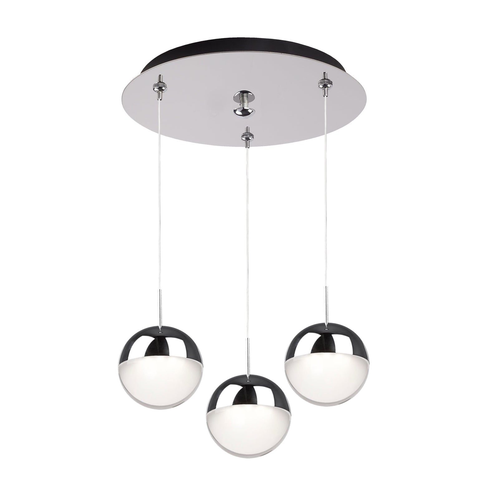 Pluto Multi-Light Pendant in Chrome Finish | Kuzco Lighting