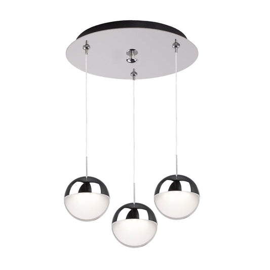 Pluto Multi-Light Pendant in Chrome Finish | Kuzco Lighting
