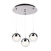 Pluto Multi-Light Pendant in Chrome Finish | Kuzco Lighting