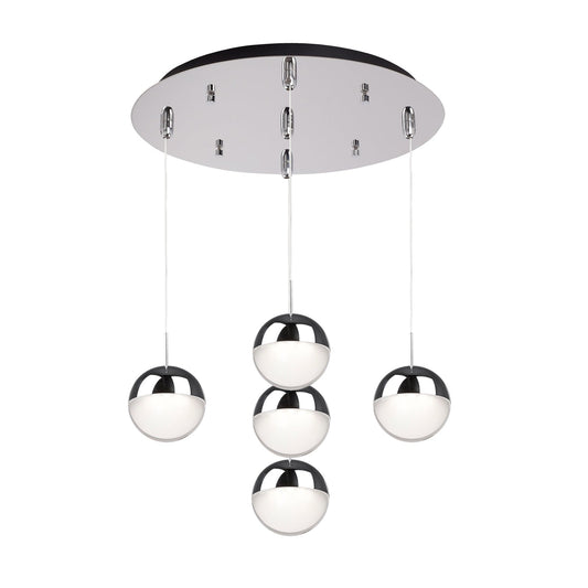 Pluto Multi-Light Pendant in Chrome Finish | Kuzco Lighting
