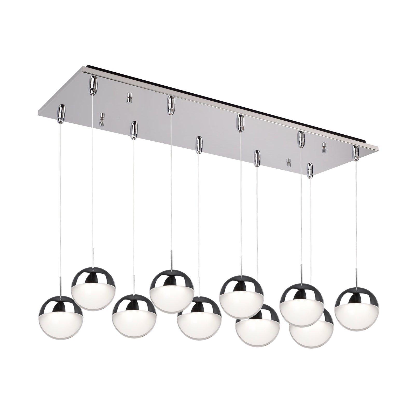 Pluto Multi-Light Pendant in Chrome Finish | Kuzco Lighting