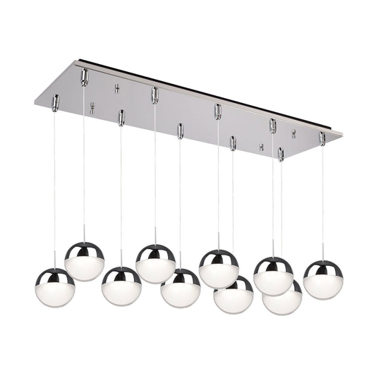 Pluto Multi-Light Pendant in Chrome Finish | Kuzco Lighting