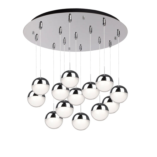 Pluto Multi-Light Pendant in Chrome Finish | Kuzco Lighting