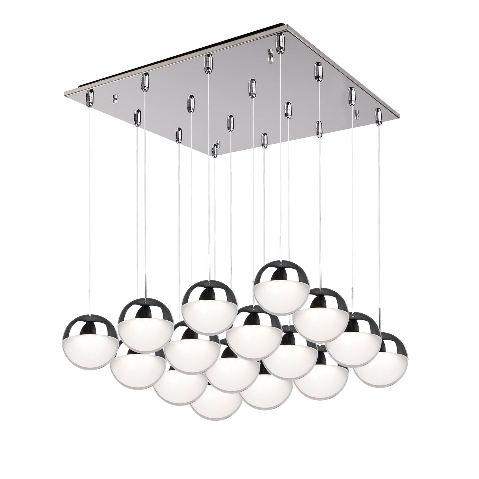 Pluto Multi-Light Pendant in Chrome Finish | Kuzco Lighting