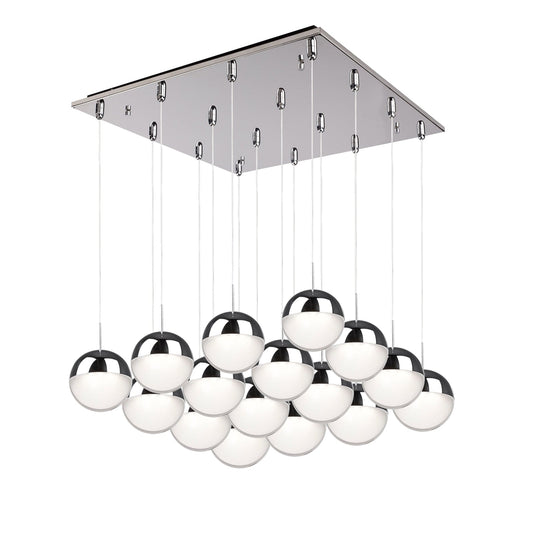 Pluto Multi-Light Pendant in Chrome Finish | Kuzco Lighting