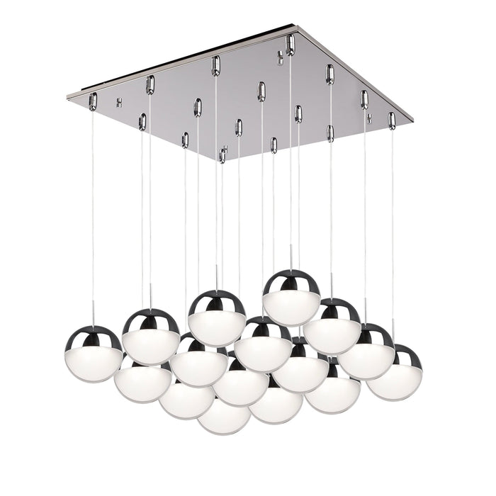 Pluto Multi-Light Pendant in Chrome Finish | Kuzco Lighting