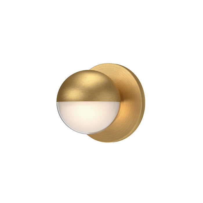 Pluto LED Wall Sconce in Brushed Gold Finish | Kuzco Lighting