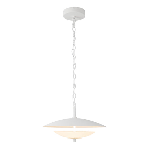 Prescott 16-in Antique White Dimmable LED Pendant with Opal Matte Glass